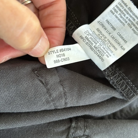 J. Crew Mercantile Pants charcoal gray velveteen size 31 - Picture 4 of 11